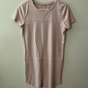 Faux Suede Shift Dress - XS